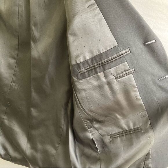 Ferretti Uomo Black Suit Jacket Blazer Wool Men’s 44S Sports Coat - Picture 9 of 16